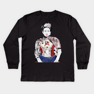 Frida Kahlo Kids Long Sleeve T-Shirt